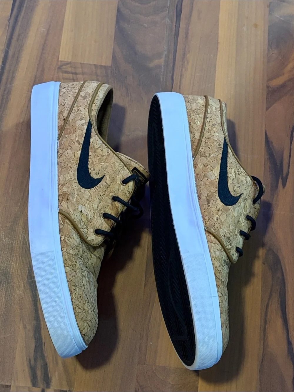 Nike Janoski Cork Upper Skate Sneakers - Cork/Black/White